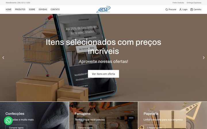 Képernyőkép: atacadorm.com.br