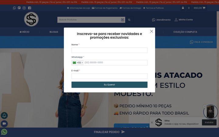 Képernyőkép: atacadostha.com.br