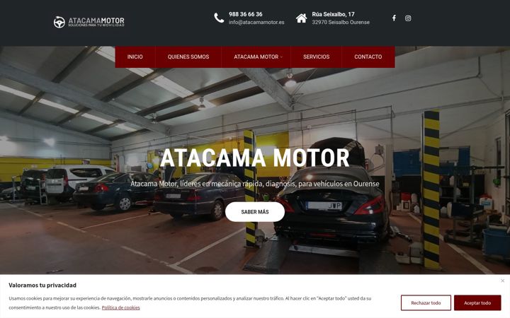 Screenshot of atacamamotor.es