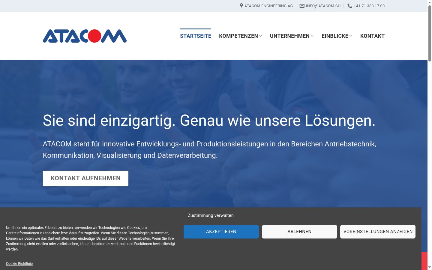 Screenshot tal-banner tal-kunsens muri qabel kwalunkwe interazzjoni