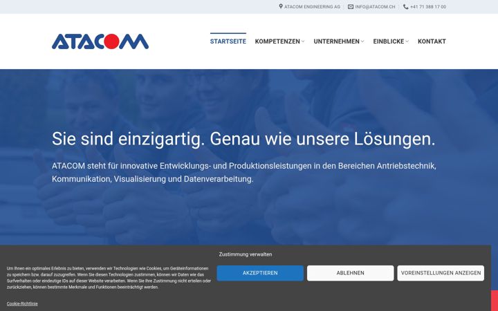 Screenshot ta' atacom.ch
