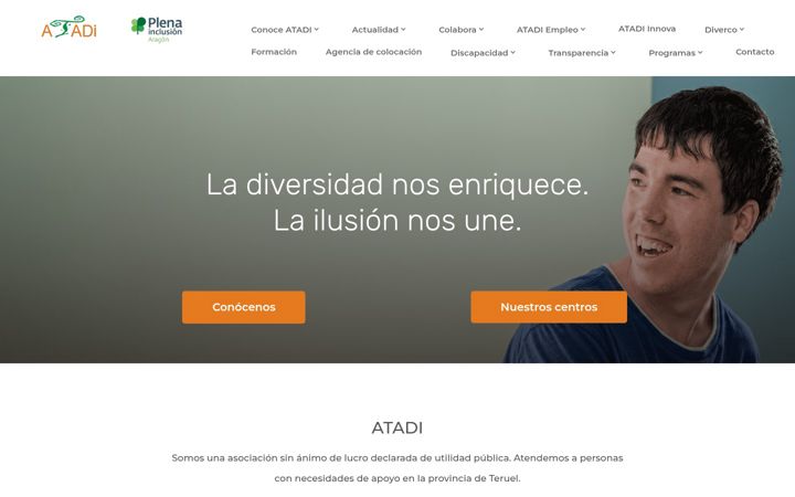 Screenshot von atadi.org