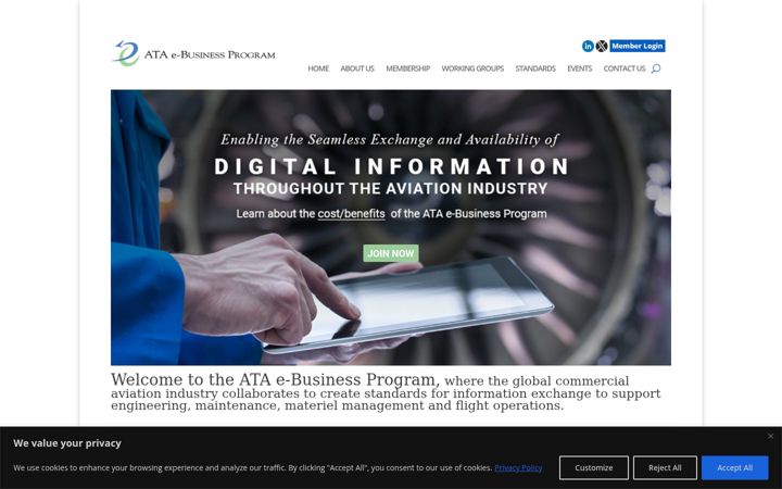 Screenshot of ataebiz.org