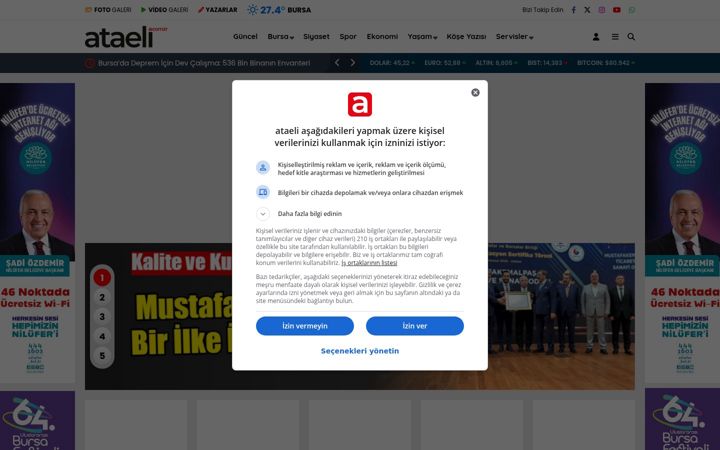 Screenshot of ataeli.com.tr