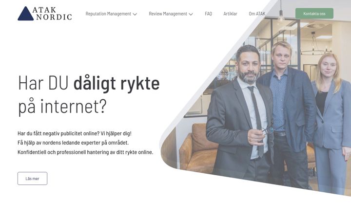 Screenshot stránky atak.se
