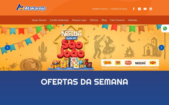 Képernyőkép: atakarejo.com.br