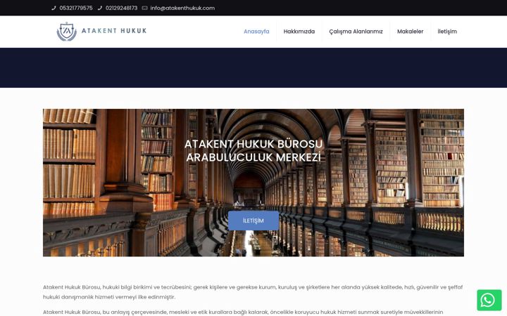 Screenshot of atakenthukuk.com