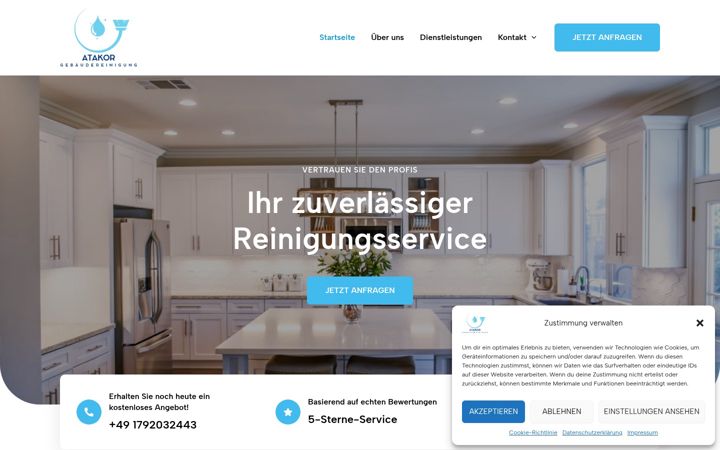 Screenshot of atakor-reinigung.de