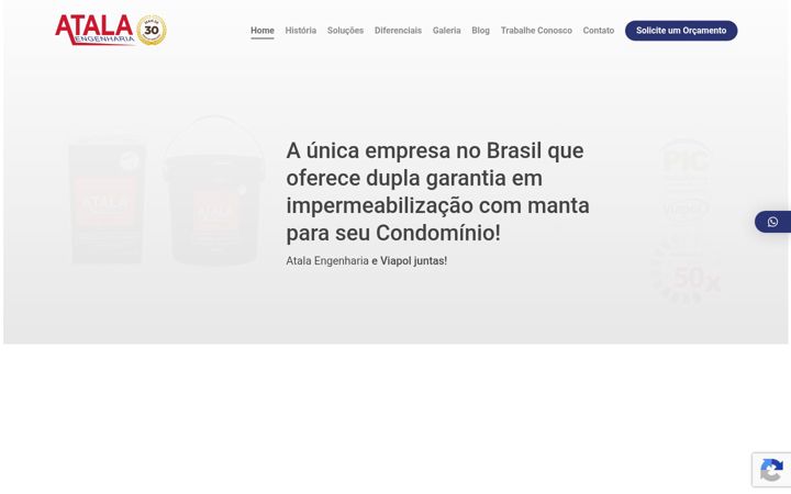 Screenshot of atalaengenharia.com.br