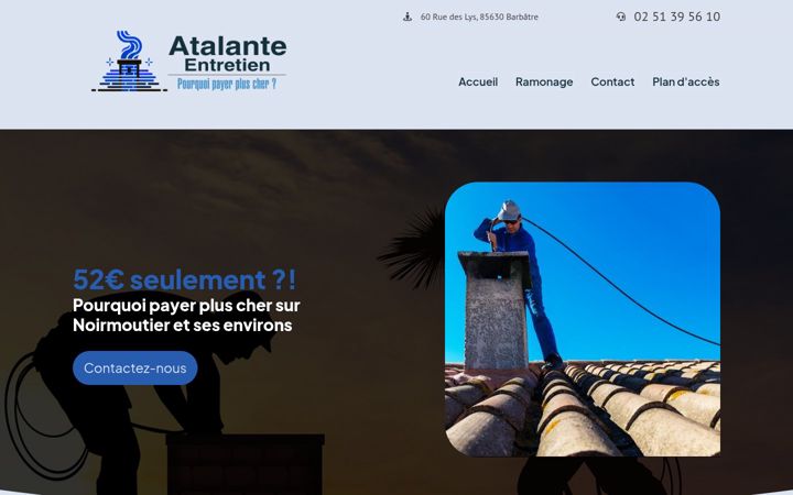 Screenshot of atalante-entretien.fr