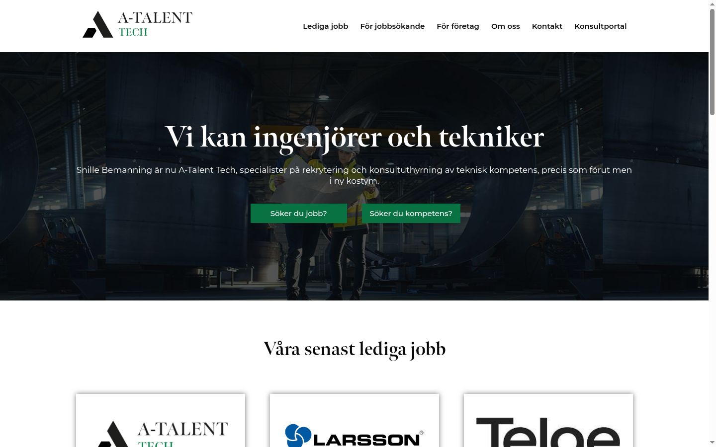 Skärmbild av samtyckesbannern som visades före någon interaktion