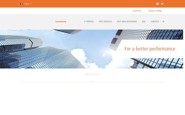 Screenshot of atalian.lu