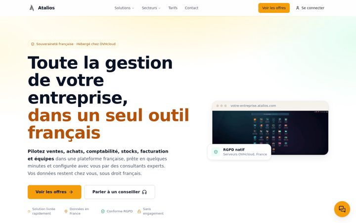 Screenshot of atalios.com