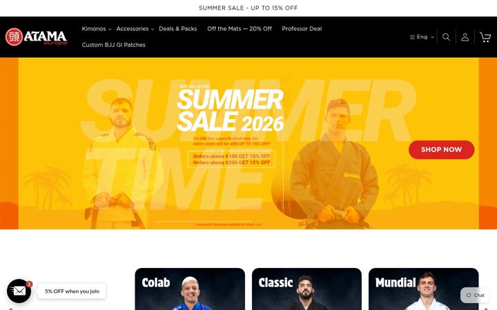 Screenshot of atamaeurope.com