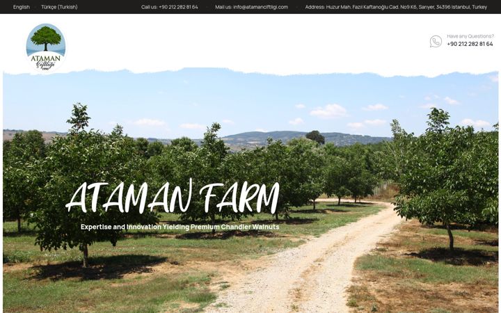 Screenshot of atamanciftligi.com