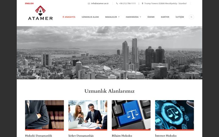 Screenshot of atamer.av.tr