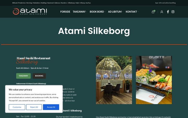 Snímek obrazovky atami-silkeborg.dk