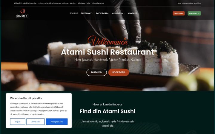 Screenshot of atami.dk
