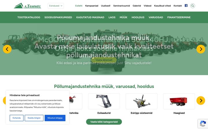 Screenshot of atammel.ee