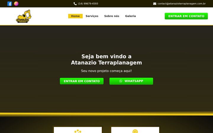 Screenshot of atanazioterraplanagem.com.br