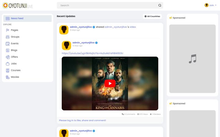 Screenshot of ataoyotunji.com