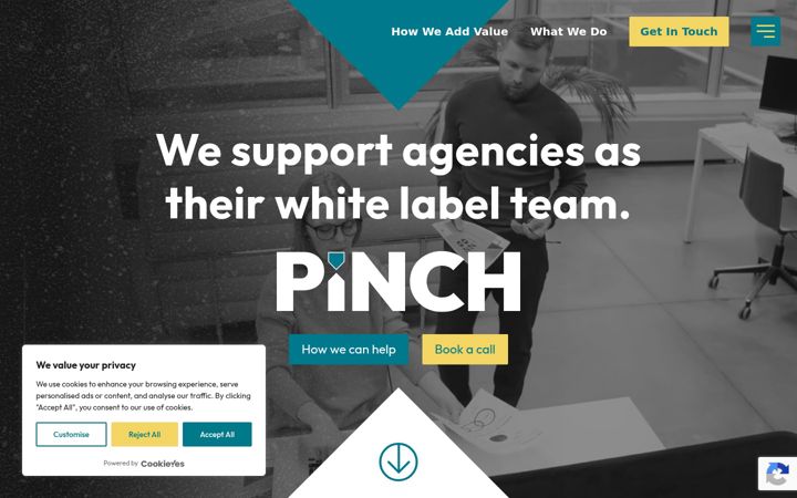 Screenshot of atapinch.co.uk