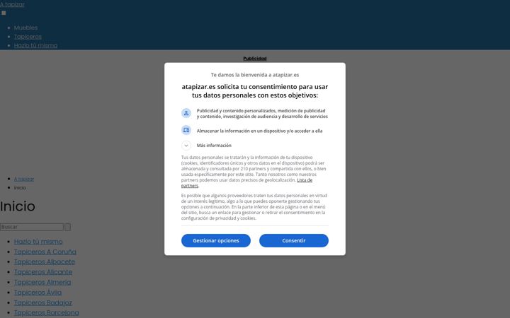 Screenshot of atapizar.es