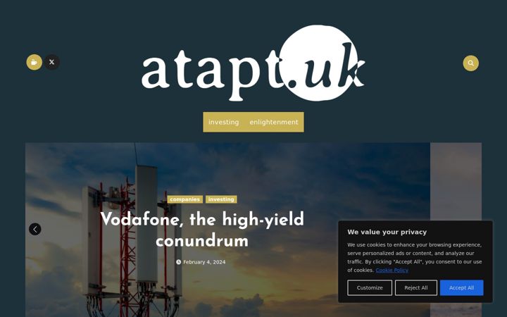 Screenshot of atapt.uk