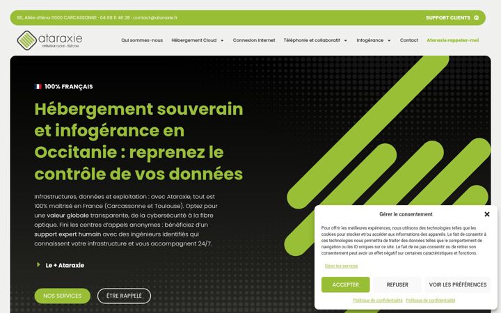Screenshot of ataraxie.fr