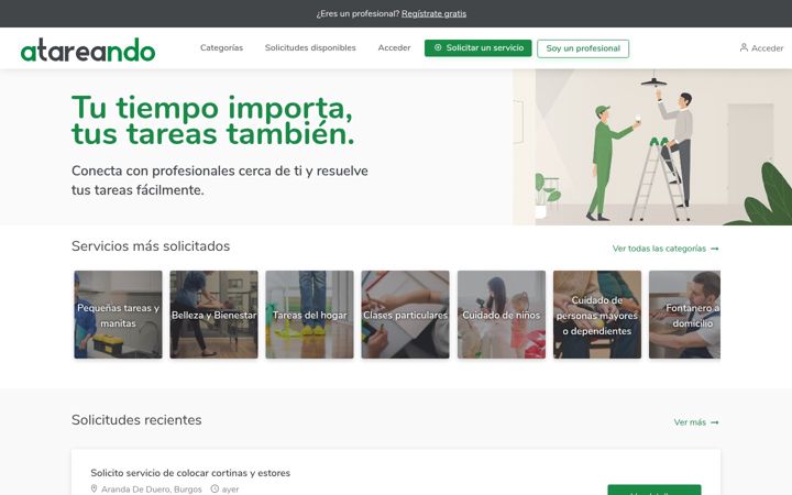 Screenshot of atareando.com