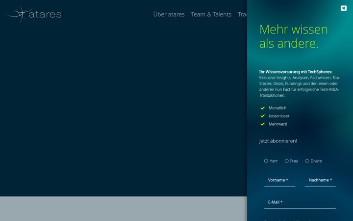 Screenshot of atares.team