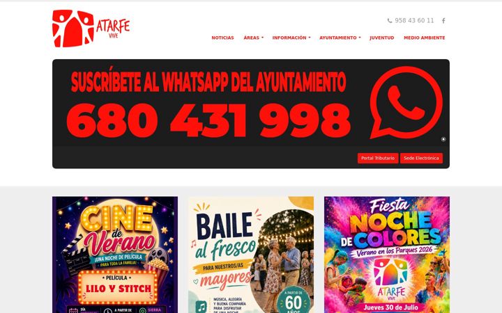 Screenshot van atarfe.es