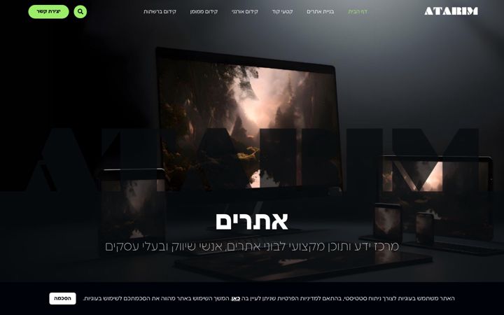 Screenshot of atarim.co.il