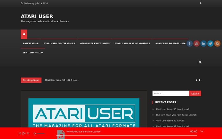 Screenshot of atariuser.com
