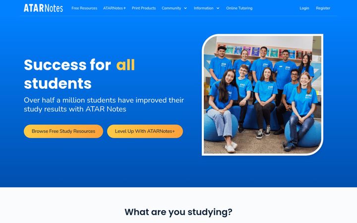 Screenshot of atarnotes.com