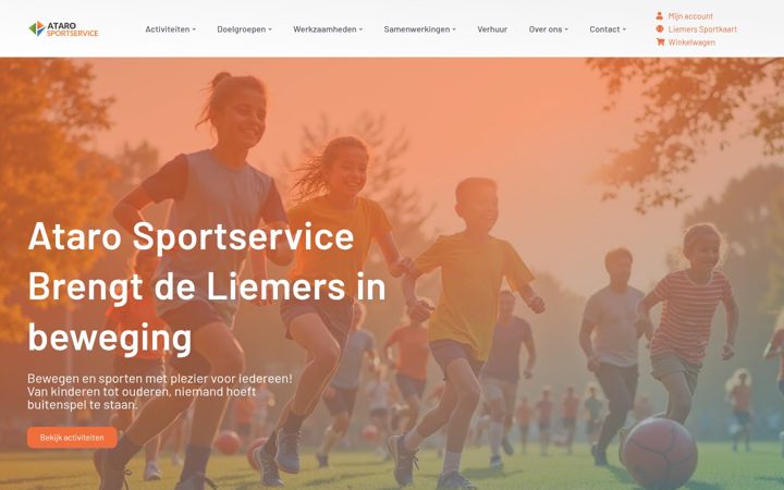 Captura de pantalla de atarosportservice.nl