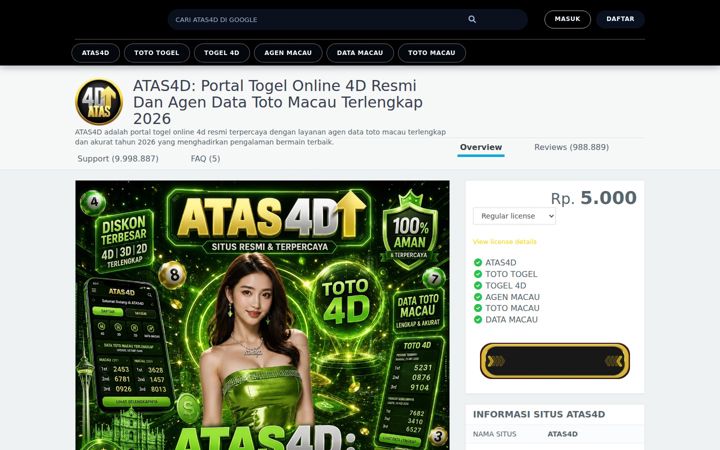 Screenshot of atas4d.cn.com