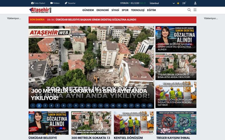 Screenshot of atasehirweb.com