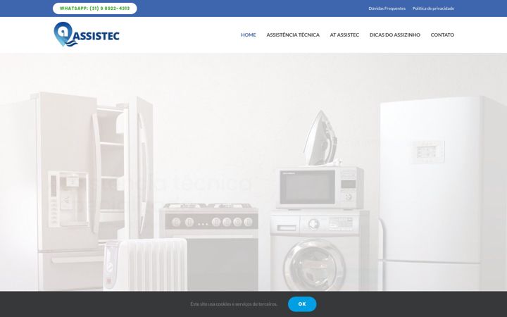 Screenshot of atassistec.com.br
