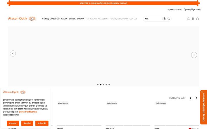 Screenshot of atasunoptik.com.tr