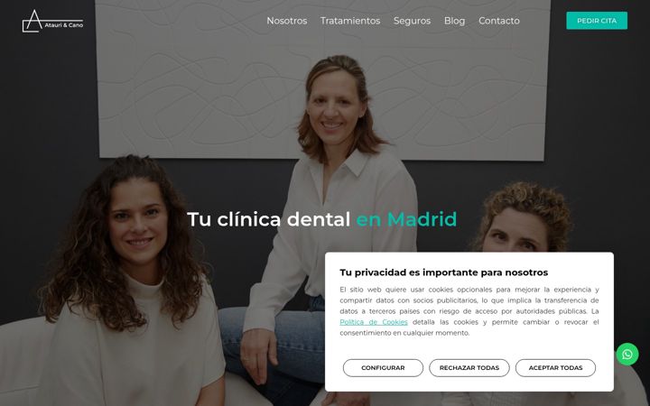 Screenshot of atauricanodental.com