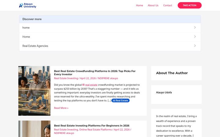 Screenshot of atauyouniversity.com