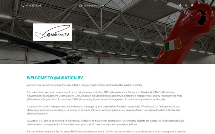 Captura de pantalla de ataviation.nl