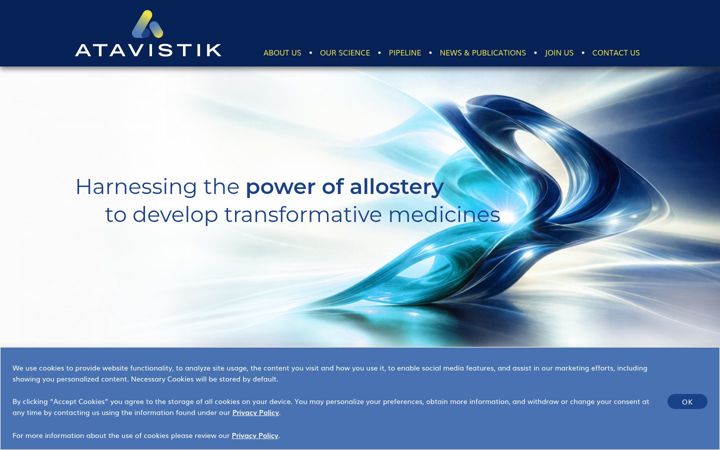 Screenshot of atavistikbio.com