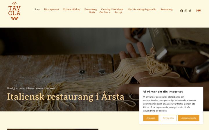 Screenshot of atavolastockholm.com