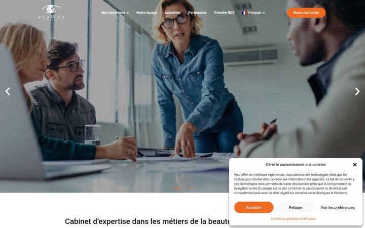 Captura de pantalla de ataway-management.com