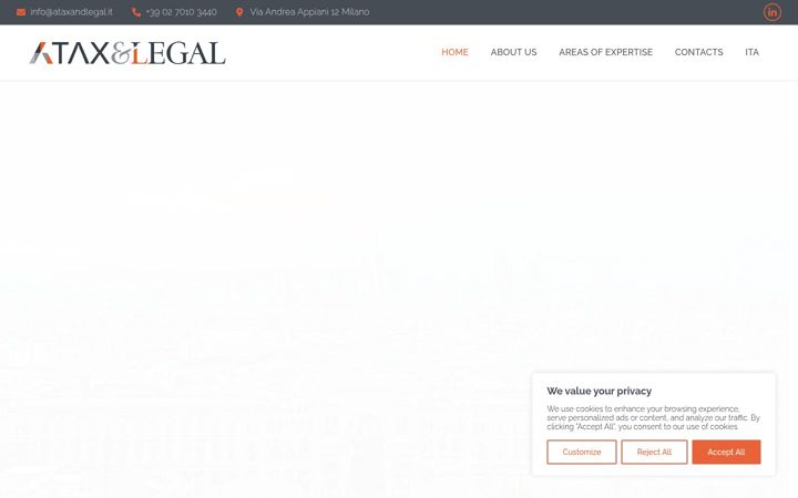 Screenshot von ataxandlegal.it