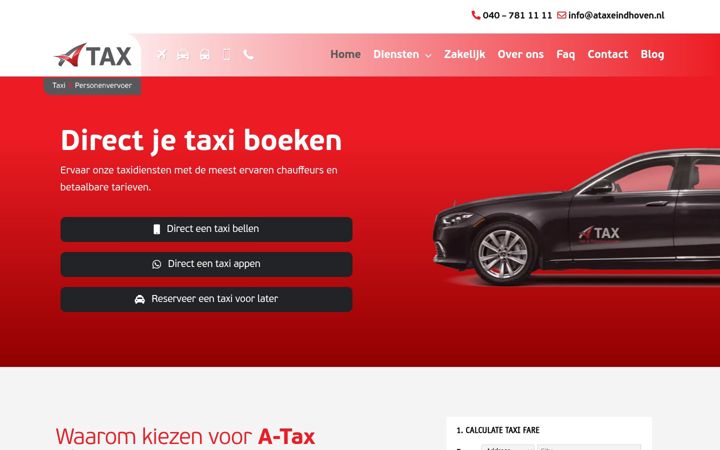 Screenshot of ataxeindhoven.nl