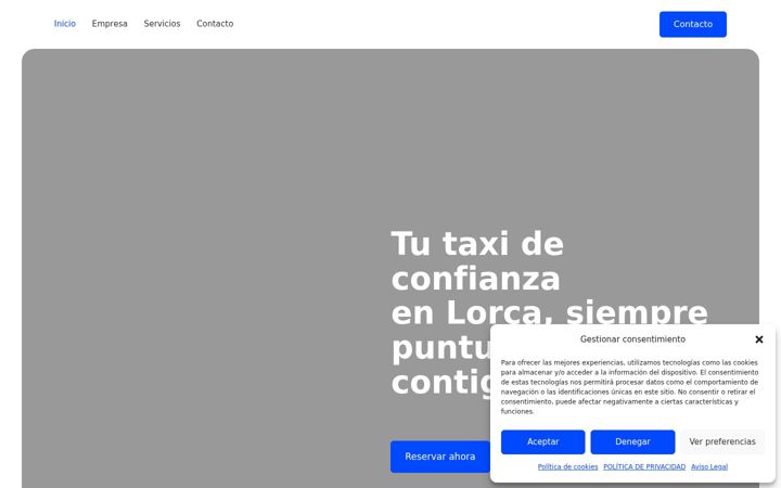 Captura de pantalla de ataxilorca.com