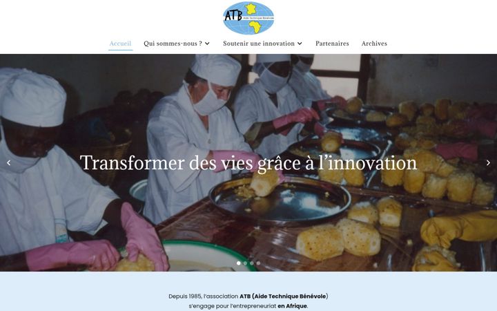 Screenshot of atb-france.fr